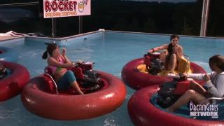 Topless Bumper Boats at Texas Amusement Park 11