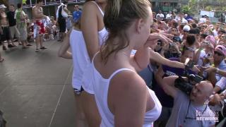 Innocent Coeds become Girls gone Wild in Wet T-shirt Contest 5