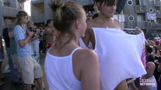 Innocent Coeds become Girls gone Wild in Wet T-shirt Contest 7