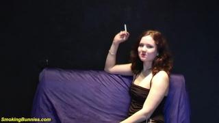 Sweet Redhead Teen Sexy Smoking Cigarette on Webcam 2