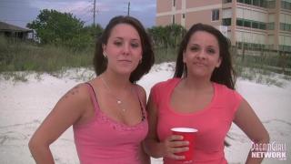 Tourists Convinced to Show Tits on the Beach 11