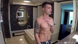 Young Twink Casey Everett Gets Showered in Cum after taking a Huge Cock 2