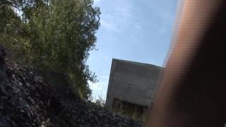 Two Sexy Babes Gets Rough Fucked by two Strangers Outdoor 1