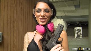 Brazzers - Babes Juelz. Krissy, Makenzee have an Orgy on the Shooting Range 1