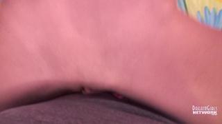 Lingerie Blonde Suck and Fuck with Graphic Creampie Close up 11