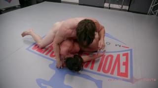 Brandi Mae Dominates and Humiliates Rick in Nude Wrestling - Evolved Fights 8