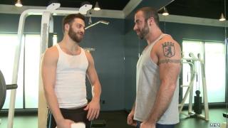 Men.com - Hunk Dude Gets Analized by his Muscular Trainer 2