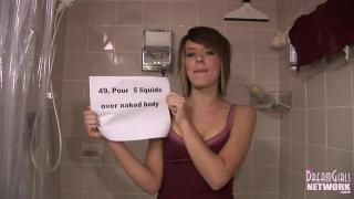 Alli Takes a very Weird Food and Drink Shower 1