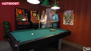 AMATEUR EURO - Unfaithful Wife Passionate Sex on the Pool Table 4