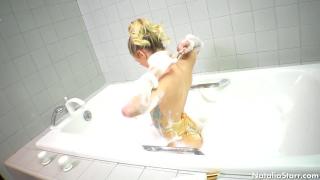 Gorgeous Penthouse Pet Natalia Starr Takes a Long Bubble Bath!!! 5