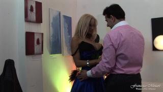 Busty MILF with Stockings Fucked at the Museum of Modern Art 4