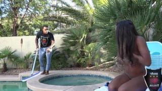 Ashley is Curious about her Pool Boy Rome Major's Monster Dick!!! 5
