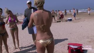 Bikini Clad Coeds Flash and Party in South Padre Island 5