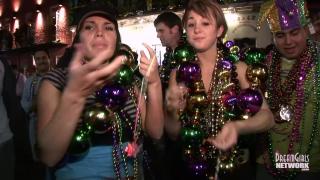 Mardi Gras is in Full Swing with Girls Flashing everywhere