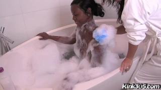 Ass Bath Time with Ebony Mia Banxxx and PAWG Victoria Banxxx 1