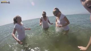 REAL BIKINI GIRLS WET T-SHIRT GIRLS KATIE, ATENA, ASHLEY, ROSIE & COURTNEY 1