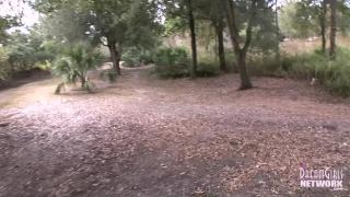 Two Latina MILF's Play Naked in a Public Park 1