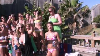 MTV Beach Party with Bikini Clad Coed Flashers 1