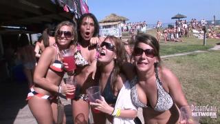 MTV Beach Party with Bikini Clad Coed Flashers 4