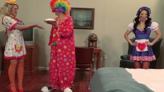 Wicked Pictures - Caught - Scene 3 - Asa and Capri Tag Team a Clown 3