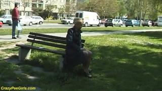 Beauty  Teen Peeing in Public 11