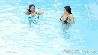 Crush Girls - Romi Rain and Reena Sky get Naughty in the Pool 2