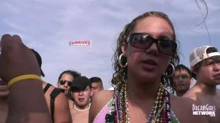 Hot College Coeds Flash Perfect Tits for Beads on the Beach 12