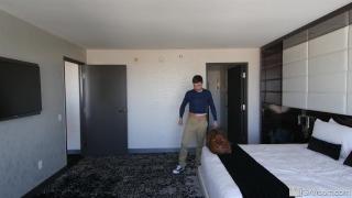 Hotel Guest Anally Slams Hot Bellboy Michael DelRay with his Monster Cock 2