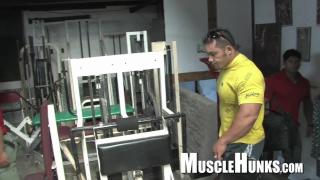 Huge Bodybuilders Wrestle & Jack off (amazing Muscle Butts) 1