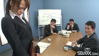 Sexy Asian Office Girl Blows her Coworkers 3