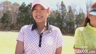Cute Asian Teen Girls Play a Game of Strip Golf 2