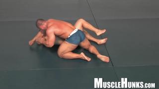 Muscle Studs Wrestling and Jacking off 9