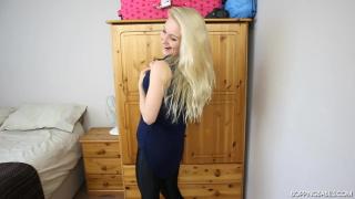 Hot Young Blonde doing a Sexy Dance as her Clothes come off for BoyFriend 2