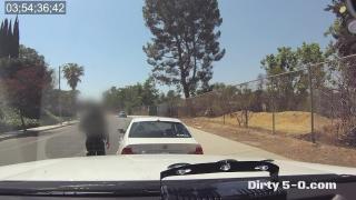 Black Cop Fucks White Girl in Squad Car 2