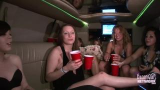 Long Clip of 6 College Freshmen Partying Naked in our Limo 11