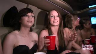 Long Clip of 6 College Freshmen Partying Naked in our Limo 4