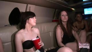 Long Clip of 6 College Freshmen Partying Naked in our Limo 9