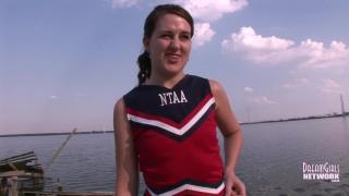 Very Public Upskirt Pussy Shots from College Cheerleader 12