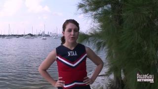 Very Public Upskirt Pussy Shots from College Cheerleader 1
