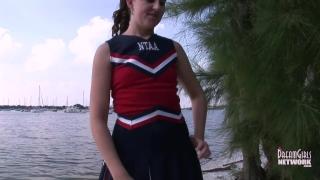 Very Public Upskirt Pussy Shots from College Cheerleader 2