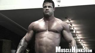 Big German MuscleHunk Showing off he Huge Muscles and Big Dick 2