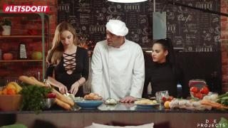 LETSDOEIT - Foursome Sex in the Kitchen with Apolonia Lapiedra & Angel Piaf 2