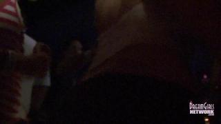 Flashing & Upskirts in Crowded South Padre Night Club 5