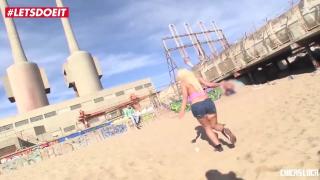 MAMACITAZ - Big Ass Latina Blondie Fesser Risky Anal Sex on the Beach 4