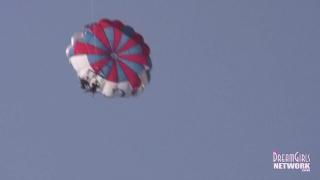 Two Hot Blonde Teens Parasail Naked and then Pee 10