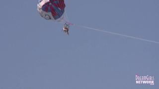 Two Hot Blonde Teens Parasail Naked and then Pee 9