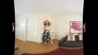 VR Redhead Teases with her Gorgeous Tits in the Lounge 1