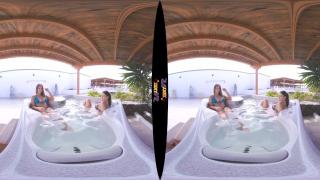 3D VR Hot Tub Fun with Topless Teen Girls Amelia & Jane 2