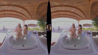 3D VR Hot Tub Fun with Topless Teen Girls Amelia & Jane 8