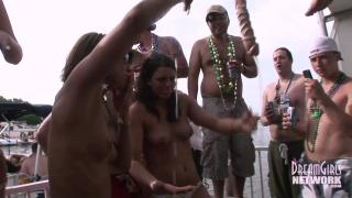 Pierced Nipple Coeds Party Naked in Lake of the Ozarks 12